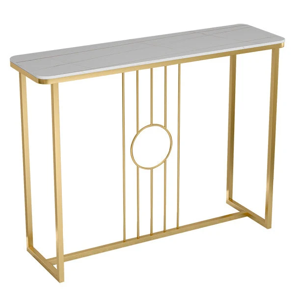 Contemporary Console Accent Table Antique Finish Rectangle Sofa Console Table