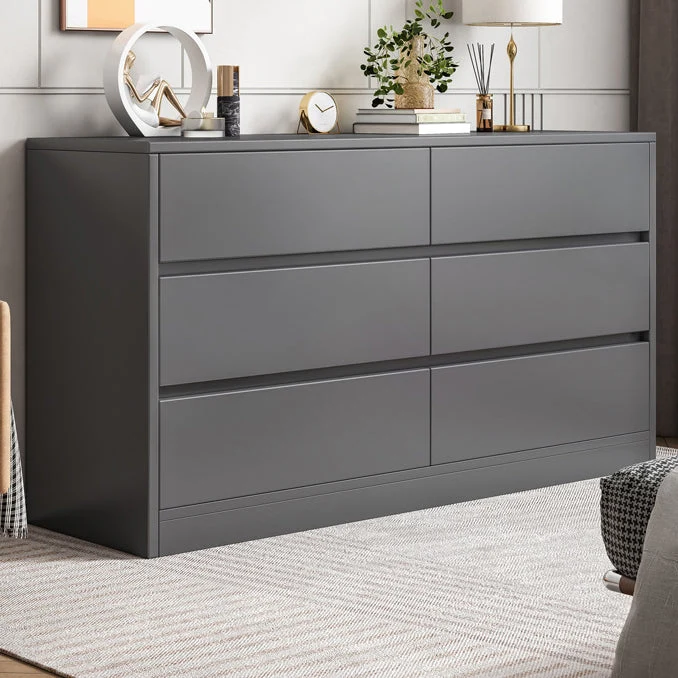 Contemporary 15.7" Wide Storage Chest 6 Drawers Storage Chest Dresser