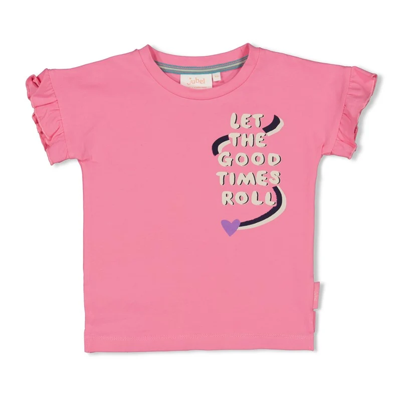 Jubel-T-Shirt - Rolling into Spring-Rosa