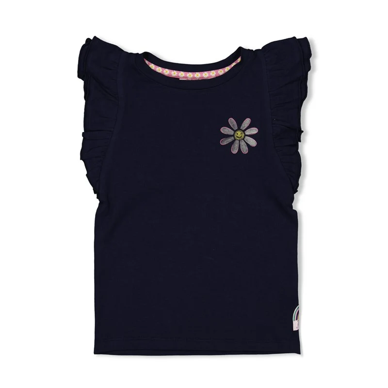 Jubel-T-Shirt Rüschen - Rolling into Spring-Marine