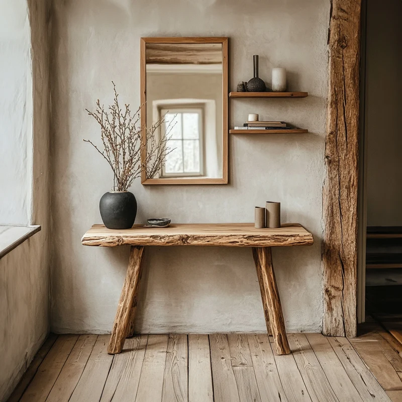 Rustic Console Table Entryway SILDTCS041