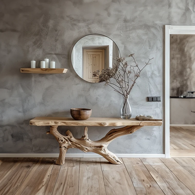 Reclaimed Wood Entryway Table SILDTCS024