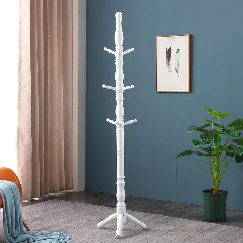 Traditional Hall Stand Wood Hooks Included Free Standing Entryway Kit Coat Hanger