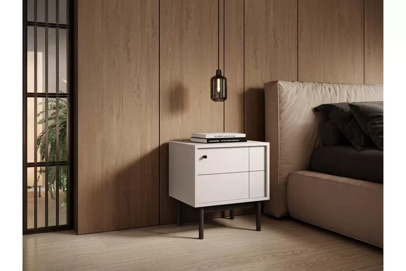 Nachttisch – Jolinio – Elegantes Design, aus hochwertigen Holzmaterialien gefertigt.