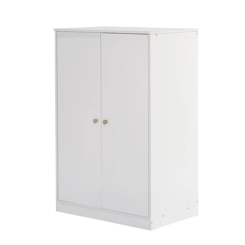 Kleiderschrank mit Stange für Kinderzimmer, 80 x 50 x 120 cm