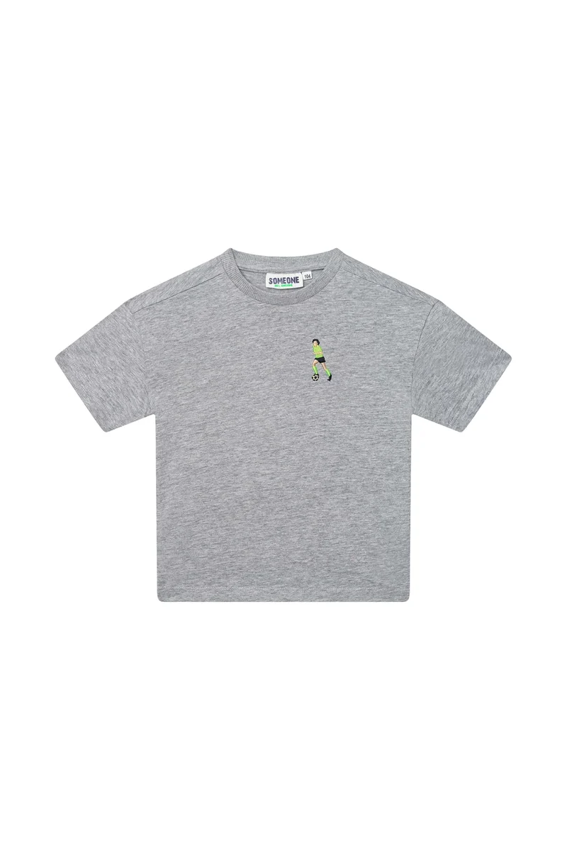 Someone T-shirt Short Sleeves - grey melange