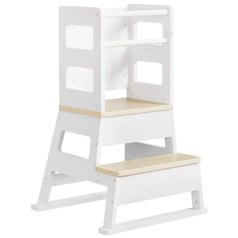 Yorbay Montessori Kinder Lernturm mit Tafel
