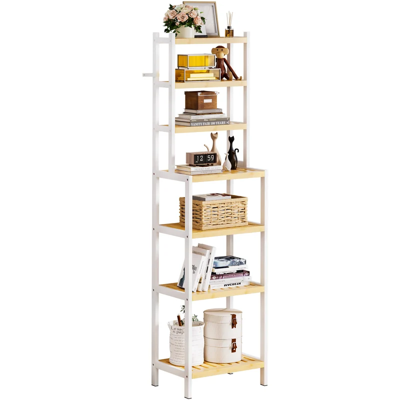 Yorbay Bambus Regal mit 7 Ebenen bis 110 kg