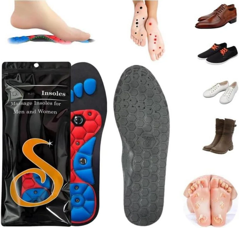 Magnetische Einlegesohlen zum Abnehmen 2Stk. Massage