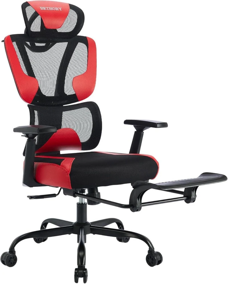 Ergonomischer Bürostuhl mit verstellbarer Lendenwirbelstütze