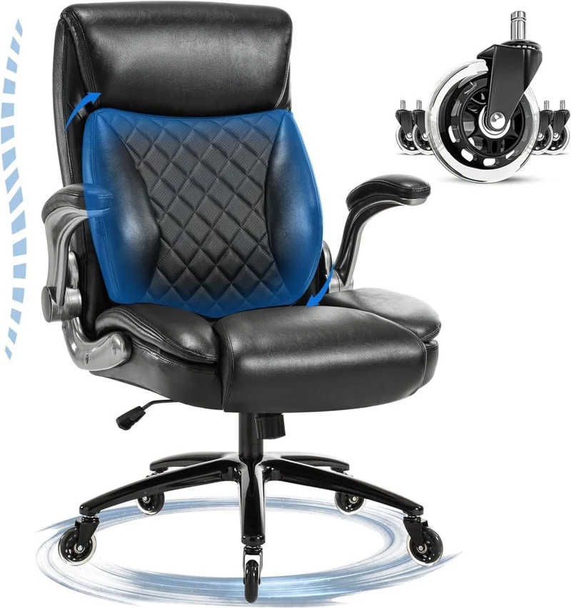 Fantasylab Bürostuhl 200KG Ergonomischer Chefsessel
