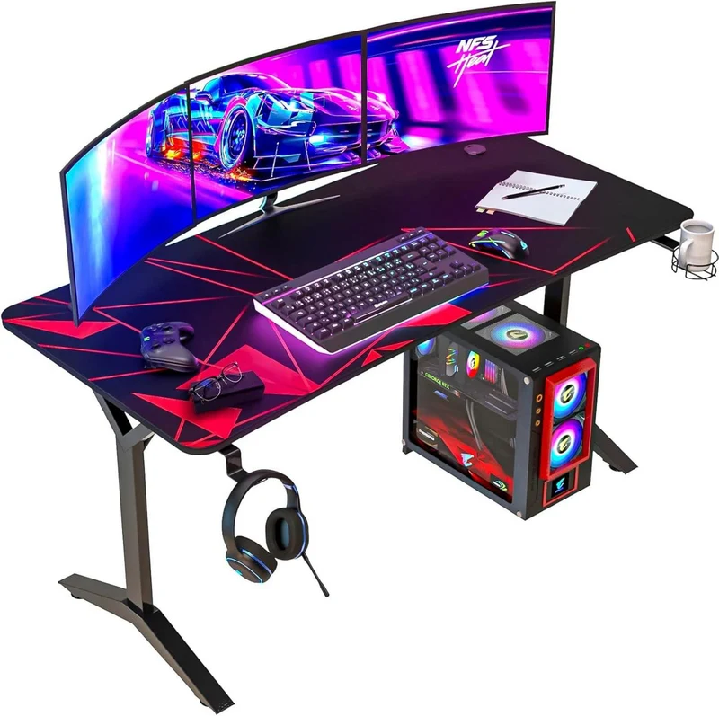K152 Gaming Tisch 152 cm - Gaming Schreibtisch mit