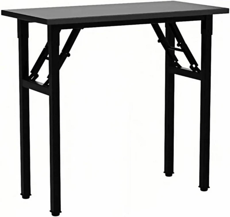 Klapptisch Schreibtisch 80cm Schwarz Kompakt & Platzsparend