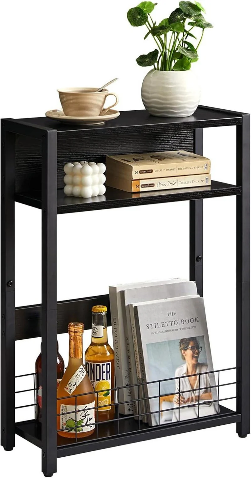Kleiner Beistelltisch mit Zeitschriftenhalter, 3