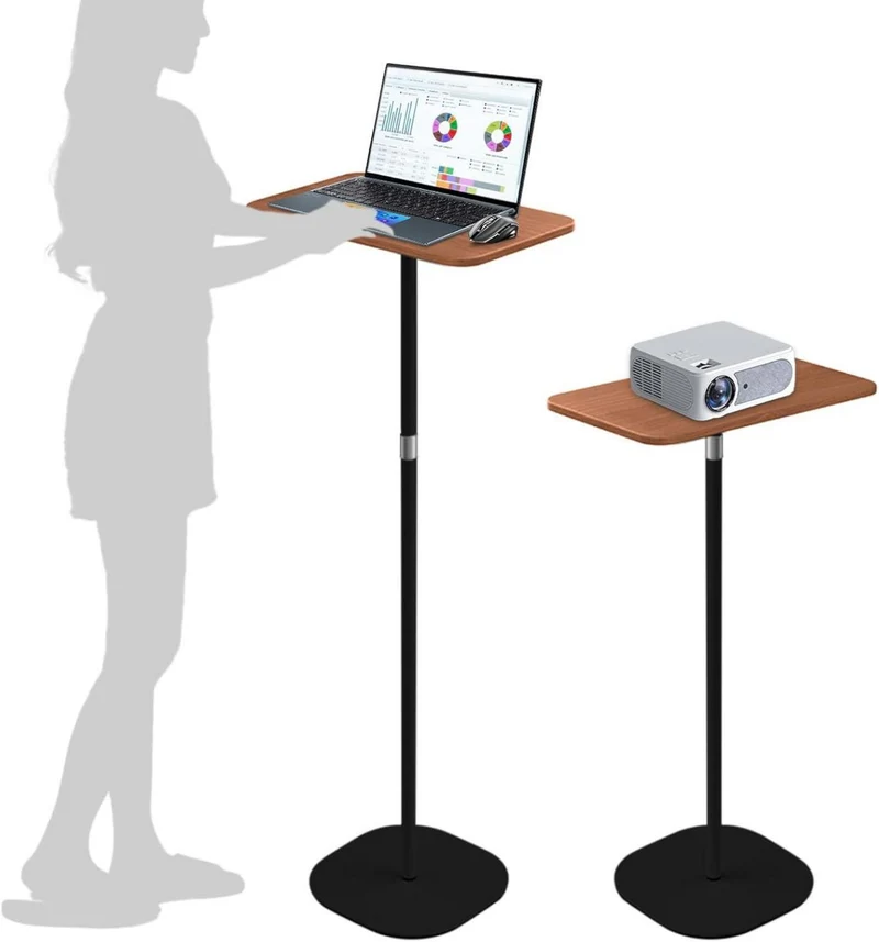 Stehpult Höhenverstellbar Computertisch 46-120 cm Schwarz