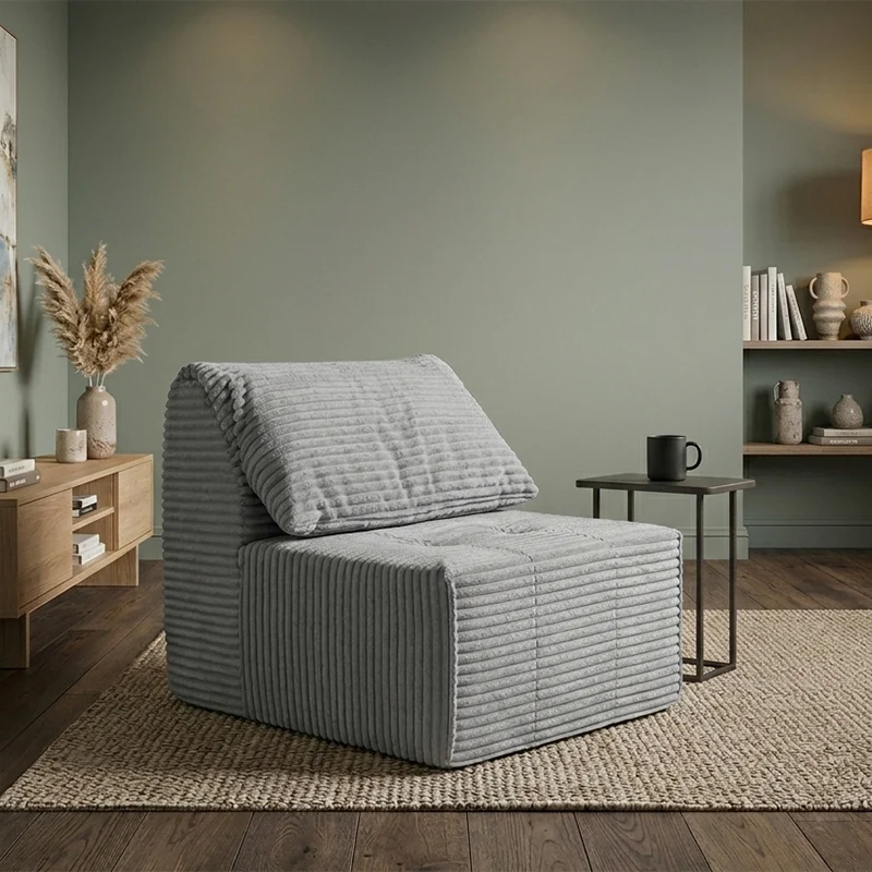 Flexible & Compact Compressible Sofa - Nordic 35D High Resilience Sponge, Frame-Free, Space-Saving For Living Room & Bedroom