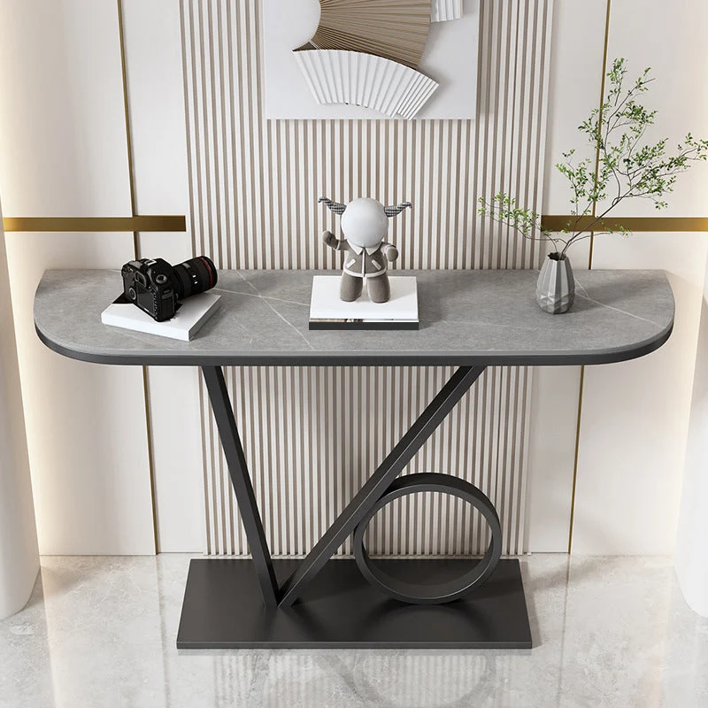 31" H Glam Console Accent Table Antique Finish Console Table