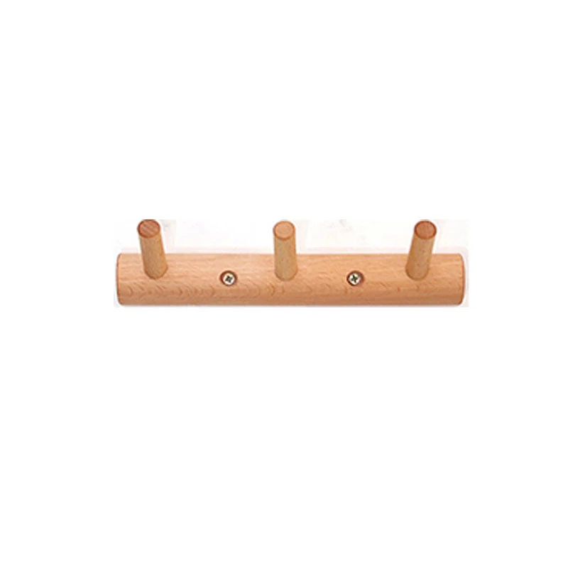 Modern Entryway Kit Wood Wall-Mounted with Hooks Coat Hanger