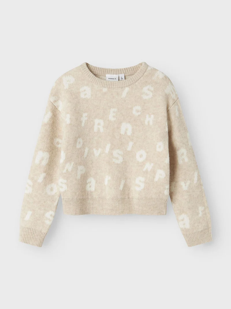 Name it-NMFOLINE LS KNIT BF-Sandshell