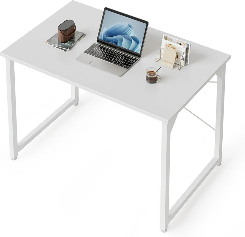 Kleiner Schreibtisch Weiß Industrie-Design 80x40x75 cm