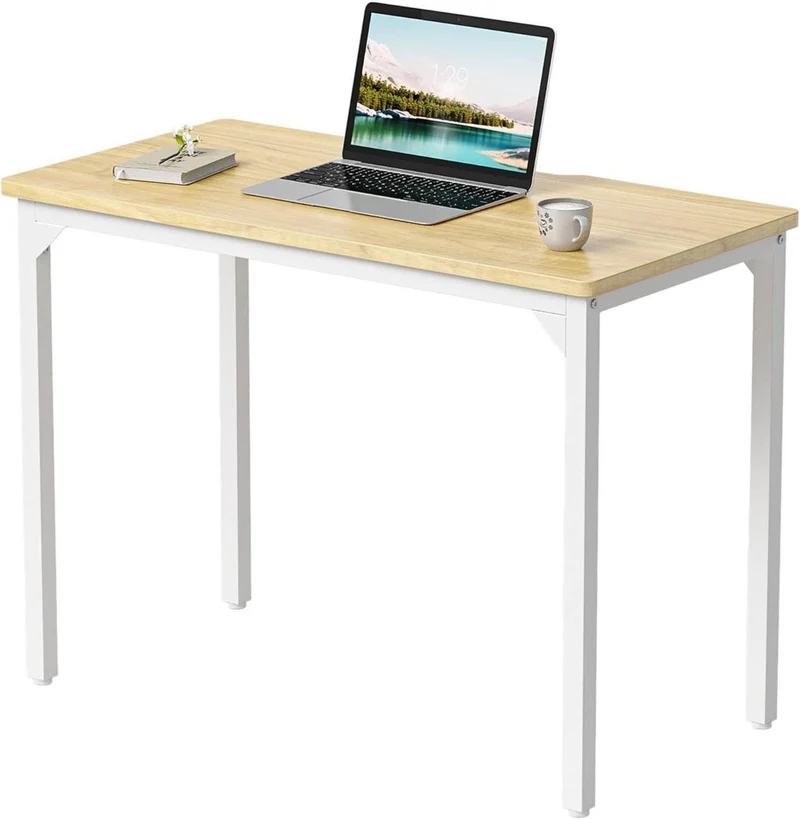 Kleiner Schreibtisch 80cm Hellbraun | Heimbüro & Arbeitszimmer