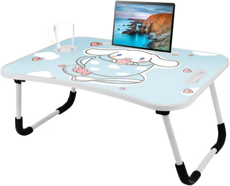 Laptop-Tisch Cartoon-Bilder Tragbar Klappbare Beine Blau