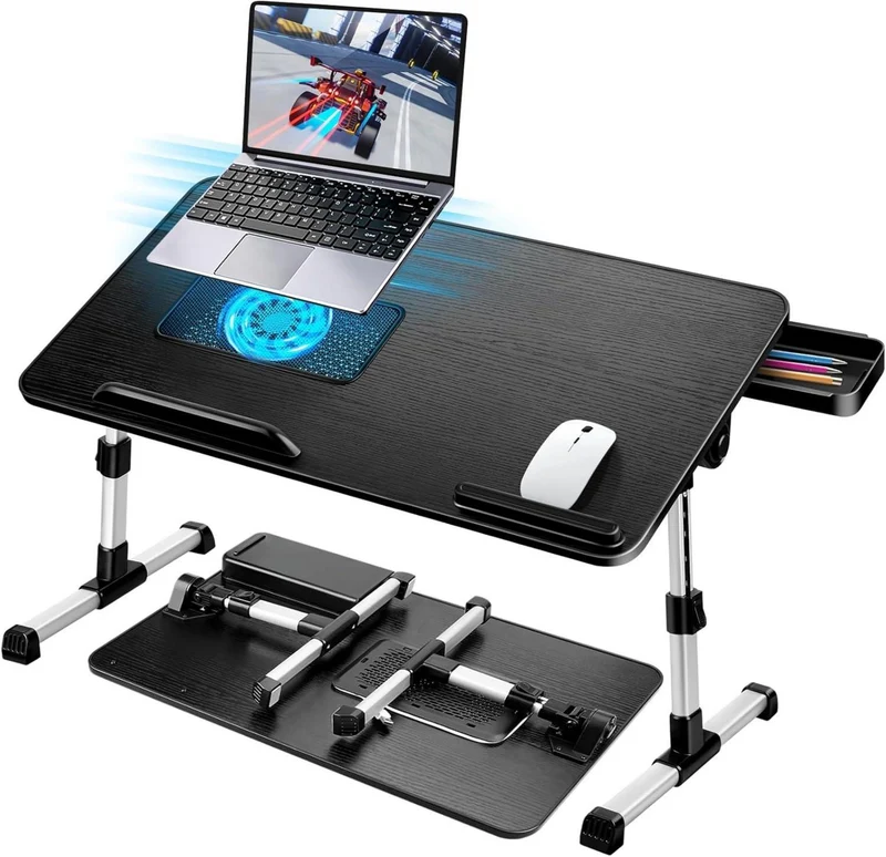 Höhenverstellbarer Laptoptisch mit Kühler und