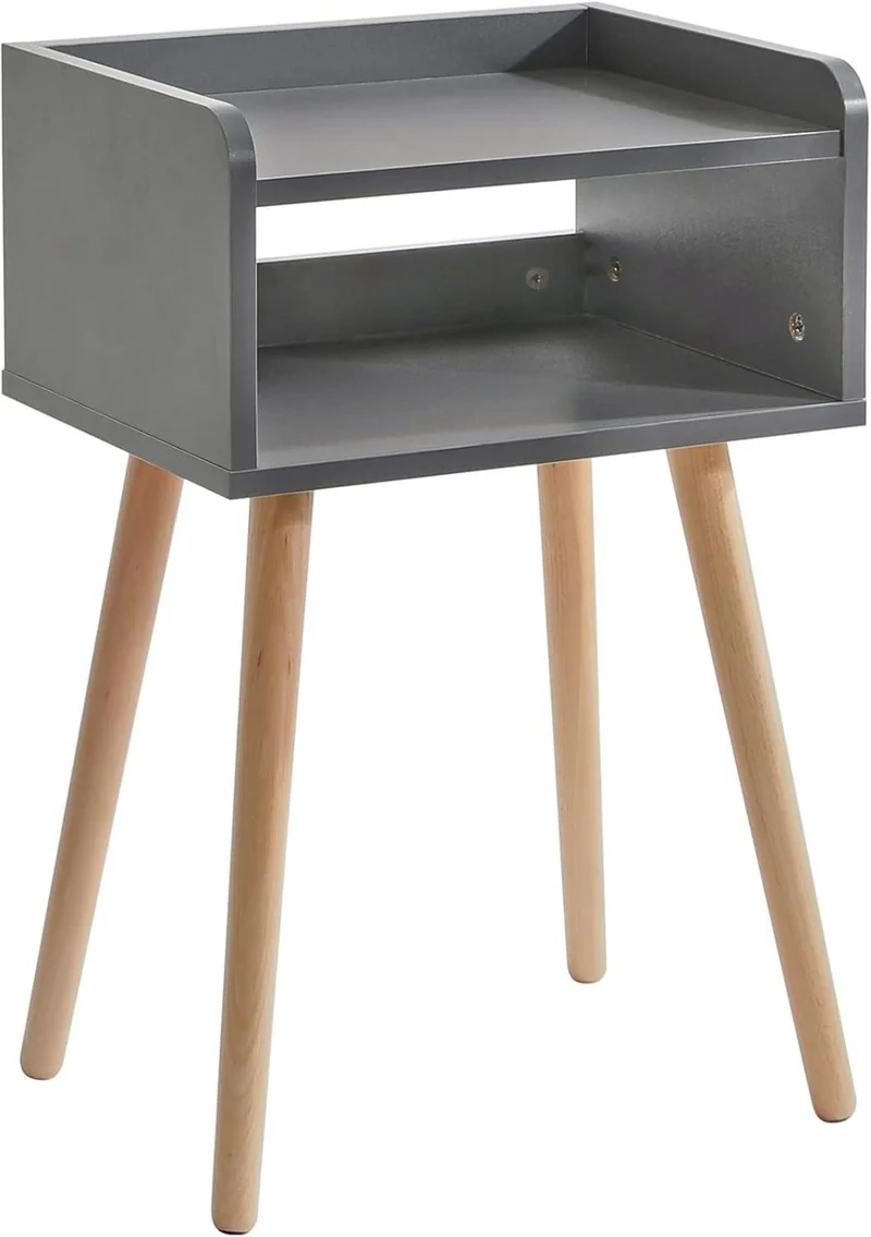 IBUYKE Nachttisch Skandinavisches Design Massiv Holz