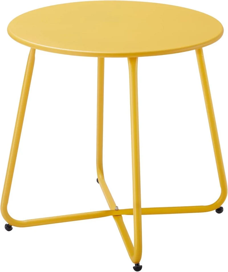 Fokebel Beistelltisch Metall Garten Rund Kaffeetisch