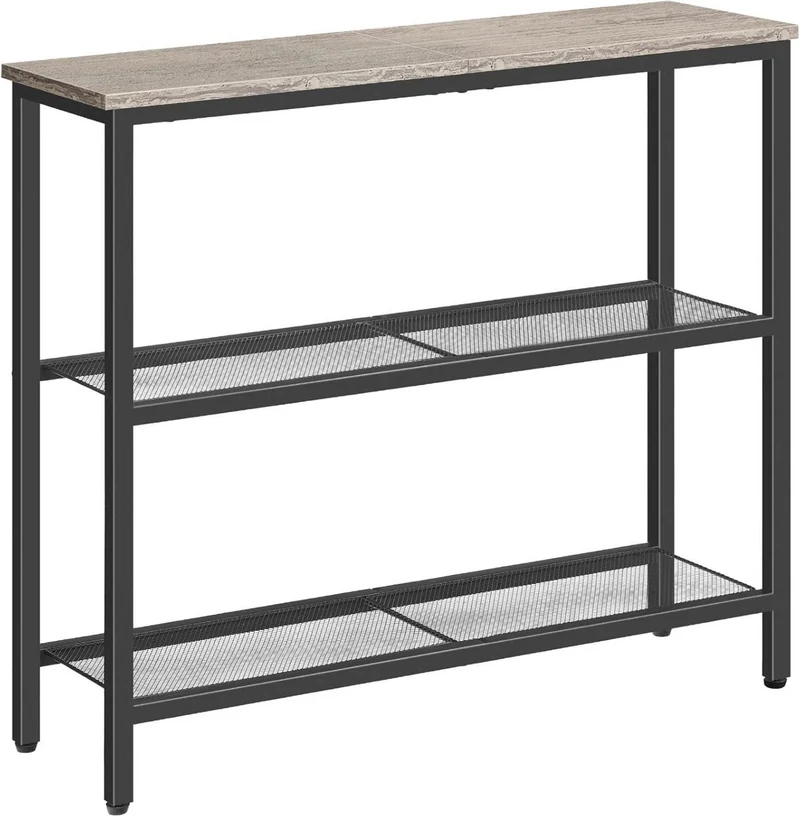 HOOBRO Schmaler Konsolentisch mit 2