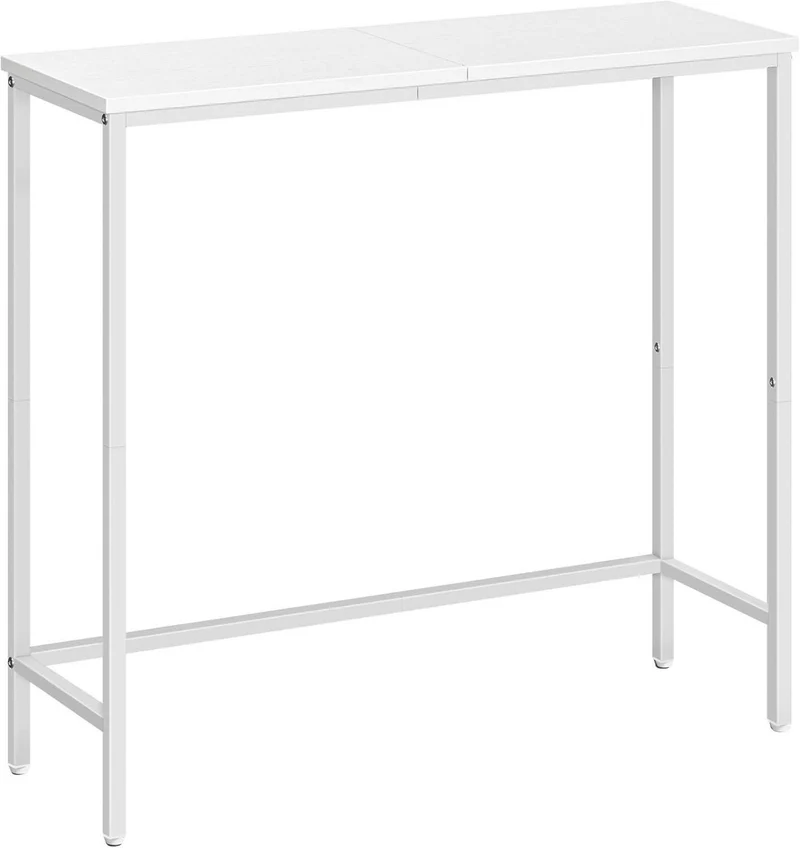 HOOBRO Konsolentisch 75 cm Beistelltisch Weiß | Moderner