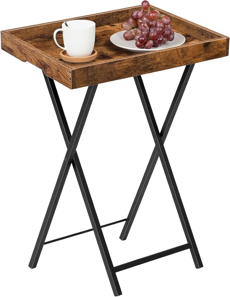 Beistelltisch mit abnehmbarem Tablett Industrial Style