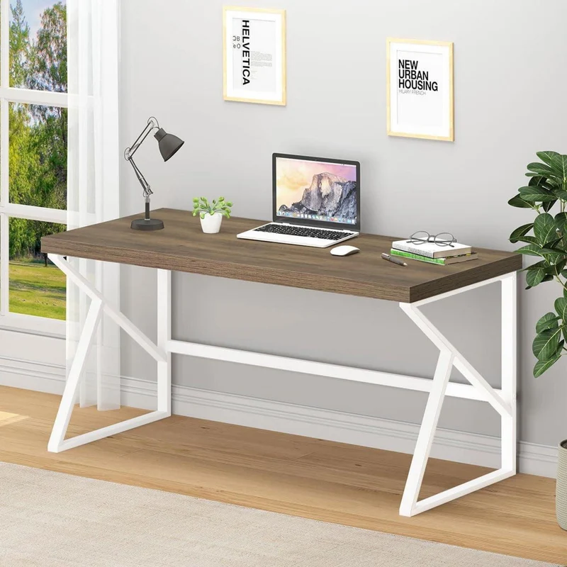Schreibtisch PC Holz Bürotisch 140x60x75.5cm