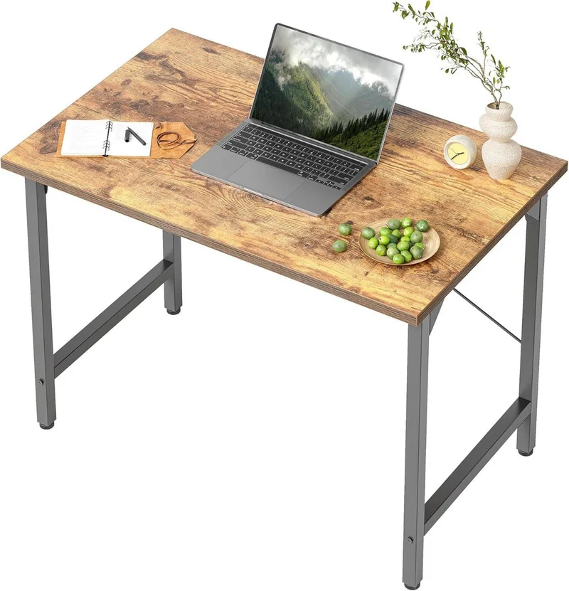 Kleiner Schreibtisch 80x40 cm Industrie-Design Metall/Holz