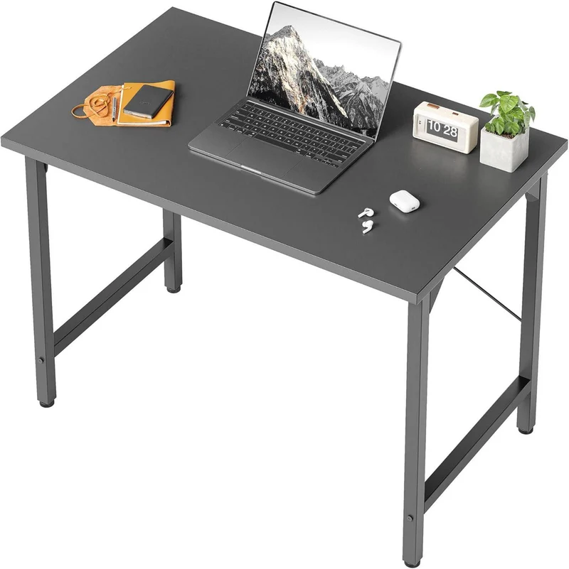 BEXEVUE Schreibtisch 80x40 cm Industrie-Design Metall Holz