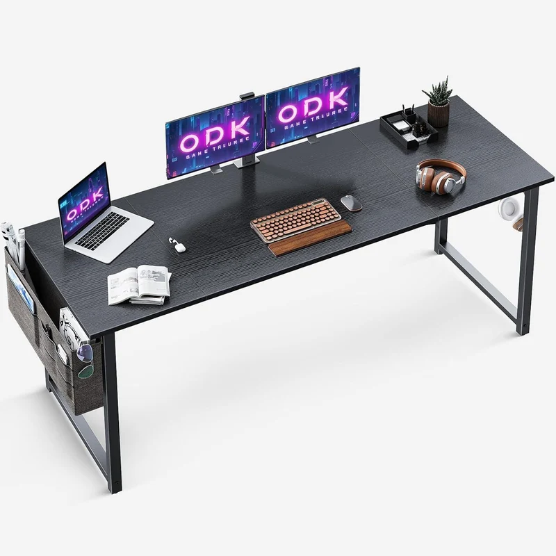 Schreibtisch Schwarz ODK 160x55x73,5cm Computertisch