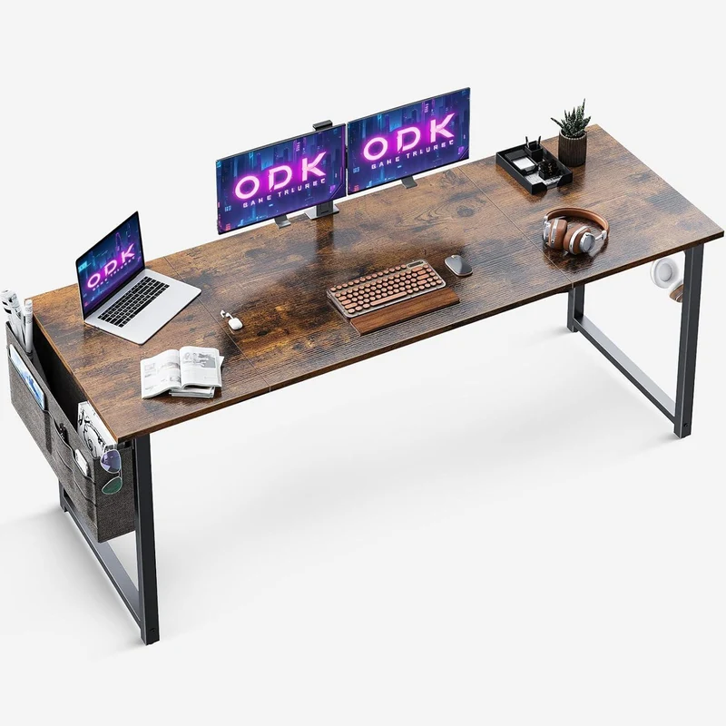 ODK Schreibtisch 160x55x73,5cm Computertisch Bürotisch Holz