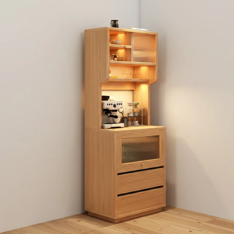 Modern Minimalist MDF Acrylic Rectangular Sideboard 2-Drawer Versatile Organizer For Dining Room