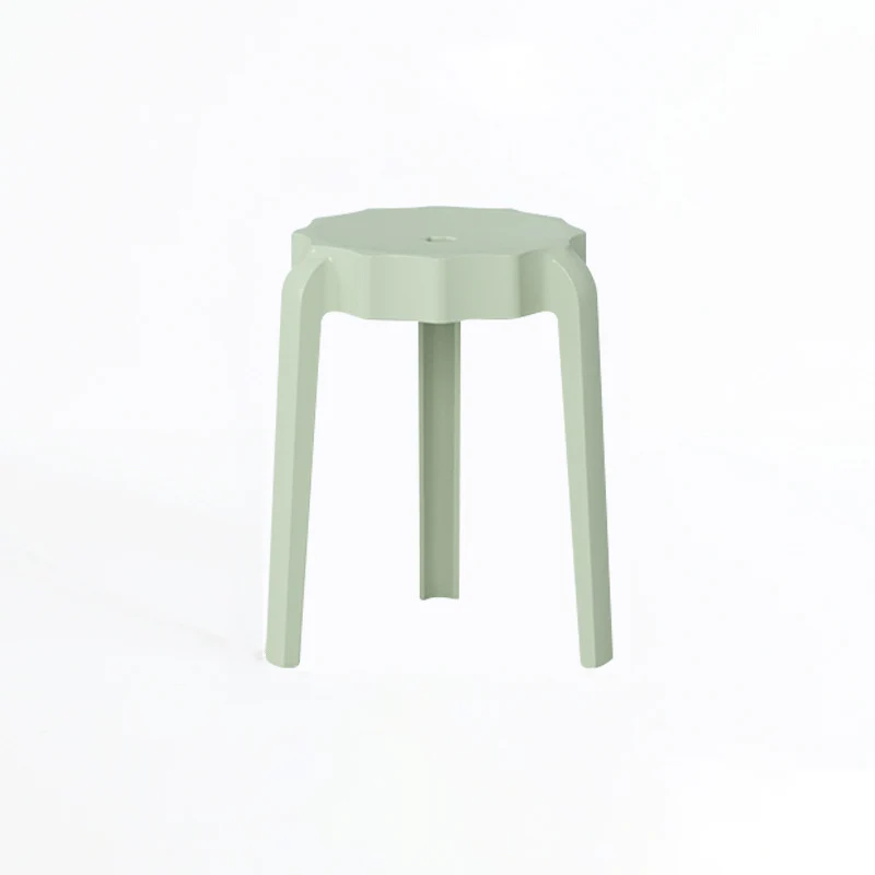 Modern Minimalist PP Petal-Shaped Stackable Low Stool For Living Room