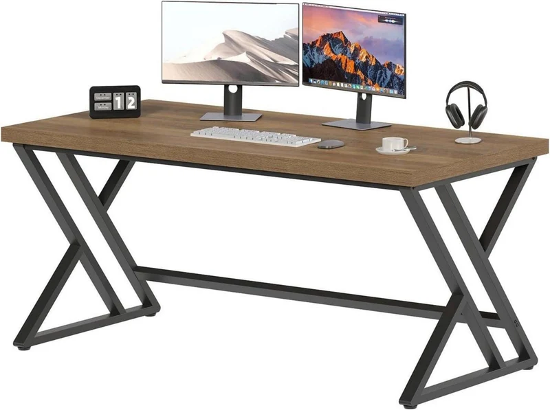 Holz-Computertisch Rustikaler Home Office Schreibtisch