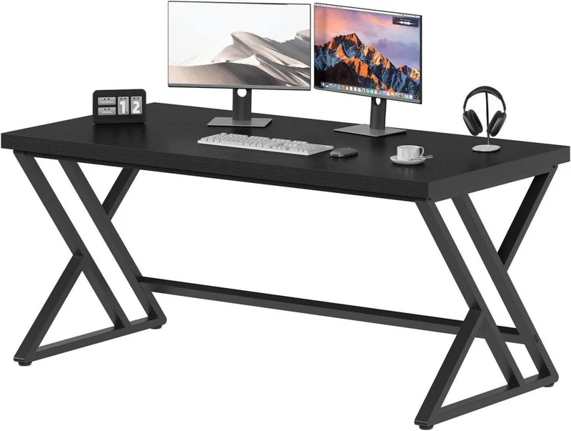 LVB Computertisch Industrie Design Holztisch 140x60x75.5 cm