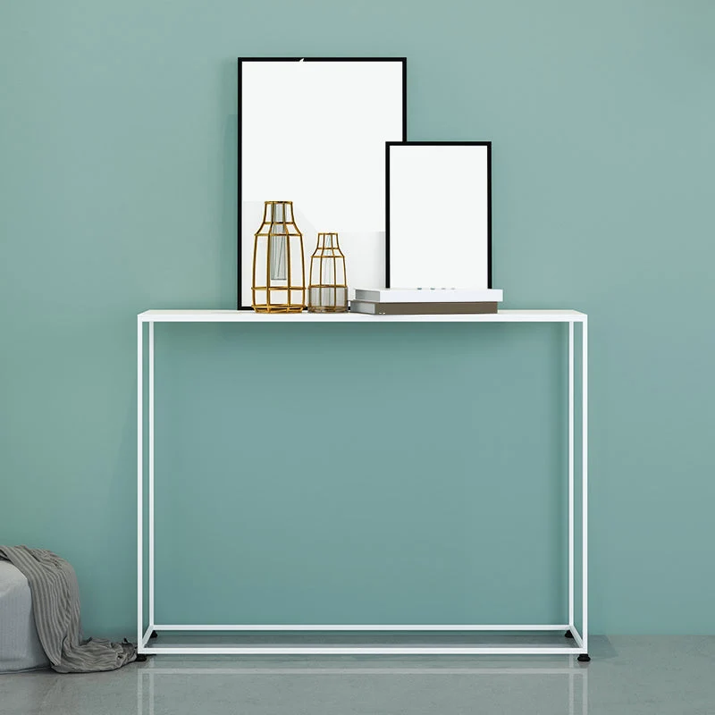 Contemporary Rectangle Console Accent Table Antique Finish Sofa Table
