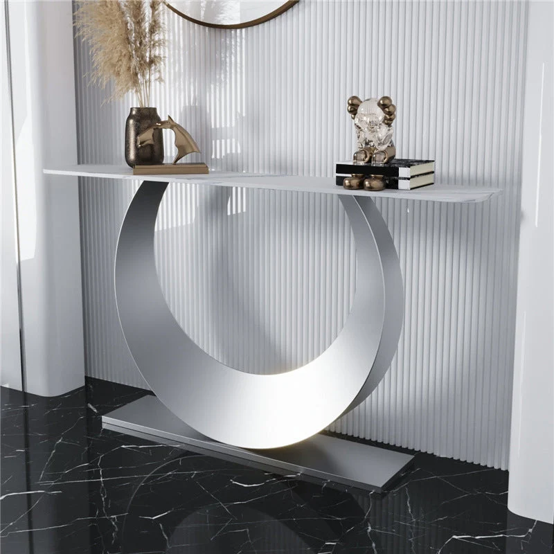 Rectangle Console Accent Table Glam Antique Finish Console Sofa Table