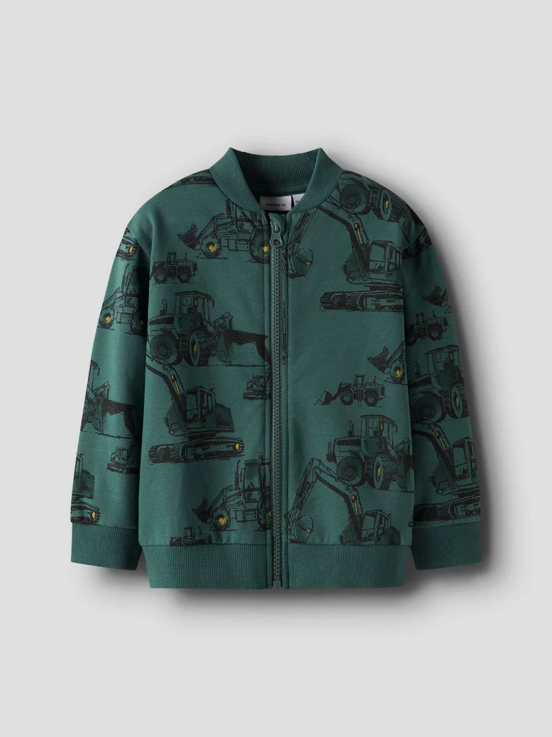 Name it-NMMSTORM LS NREG SWEAT CARD BRU BOX-Bistro Green