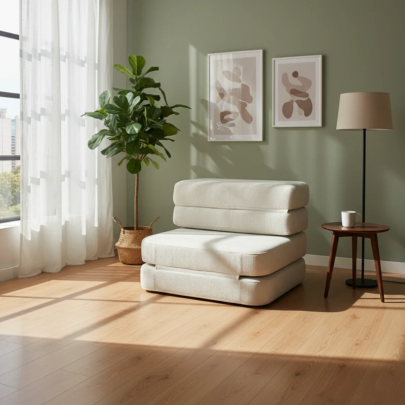 Nordic Foldable Multifunctional Compression Sofa - Skeletal-Free Silent Chenille Foam Sofa For Living Room & Bedroom