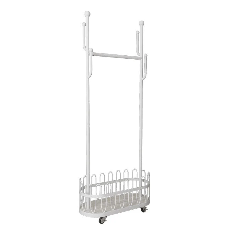 Gorgeous Plain Coat Rack Designer Basket Storage Metal Coat Rack with Coat Hooks