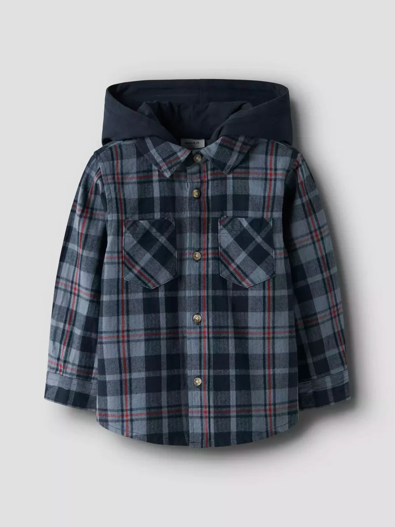 Name it-NMMRUSSEL LS OVERSHIRT WH-Navy Blazer