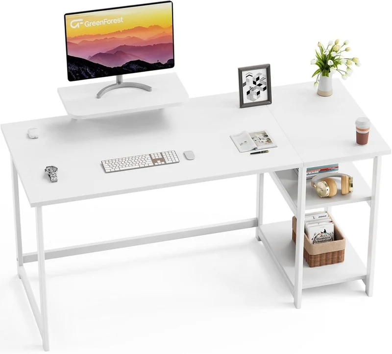 Schreibtisch 140cm mit Stauraum und