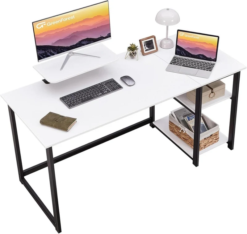 Schreibtisch 140cm mit Stauraum und