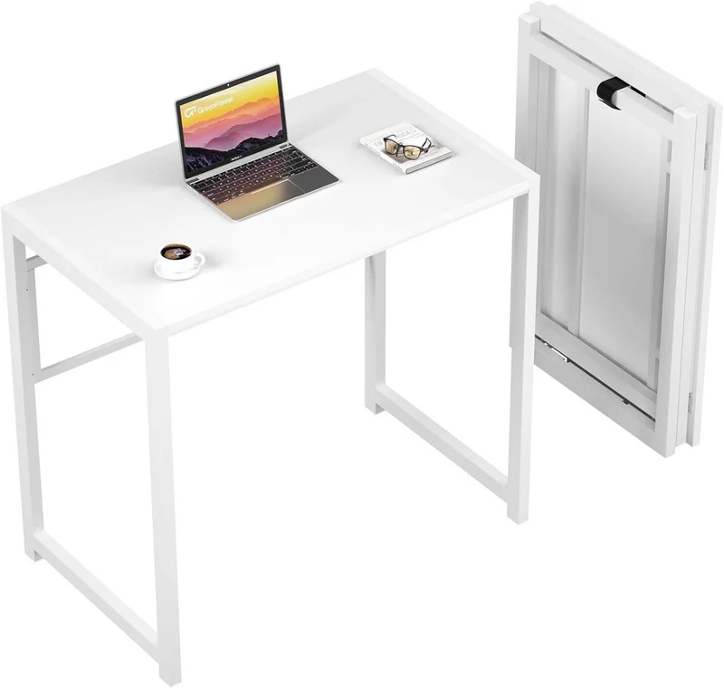 Klappbarer Schreibtisch 100 x 48 cm Weiß Stabile Struktur
